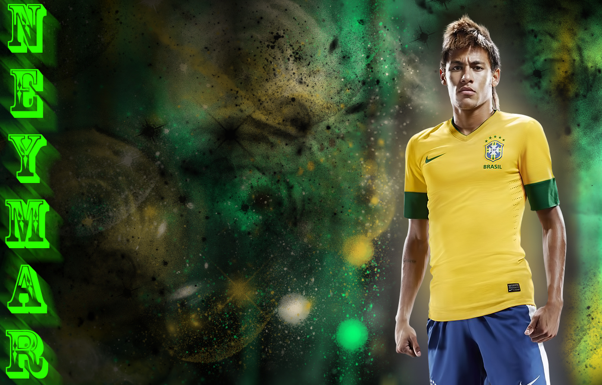    Wallpaper Neymar Brazil Team 2013.jpg   download football wallpaper  football of brazil players